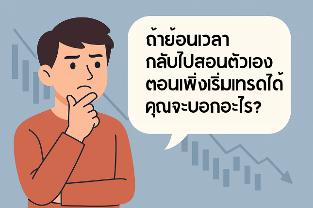 ถ้าย้อนเวลากลับไปสอนตัวเองตอนเพิ่งเริ่มเทรดได้ คุณจะบอกอะไร?